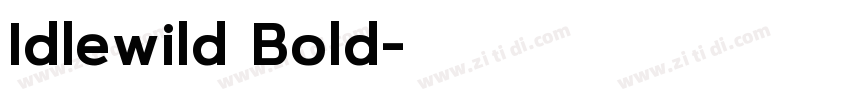 Idlewild Bold字体转换